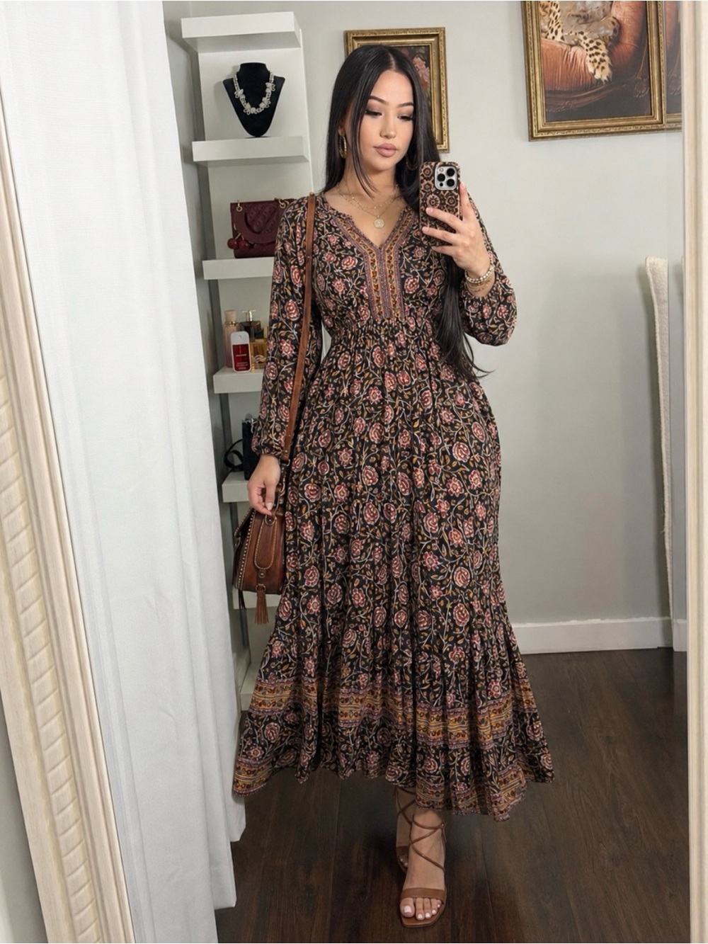 Knox Rose floral maxi dress, size XL